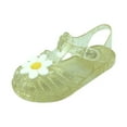 thumbnail image 3 of Gubotare Toddler Jelly Shoes Princess Costume Jelly Heels Cosplay Birthday Party Sandals for Little Girls Size 10 (Gold,Toddler 10), 3 of 6