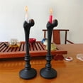 thumbnail image 6 of Konghyp Gothic Candlestick Halloween Decoration, Iron Taper Candle Holder, Vintage Resin Crafts for Home, Elegant Table Centerpiece, Multifunctional décor for Parties, Warm Atmosphere Enhancer, 6 of 7
