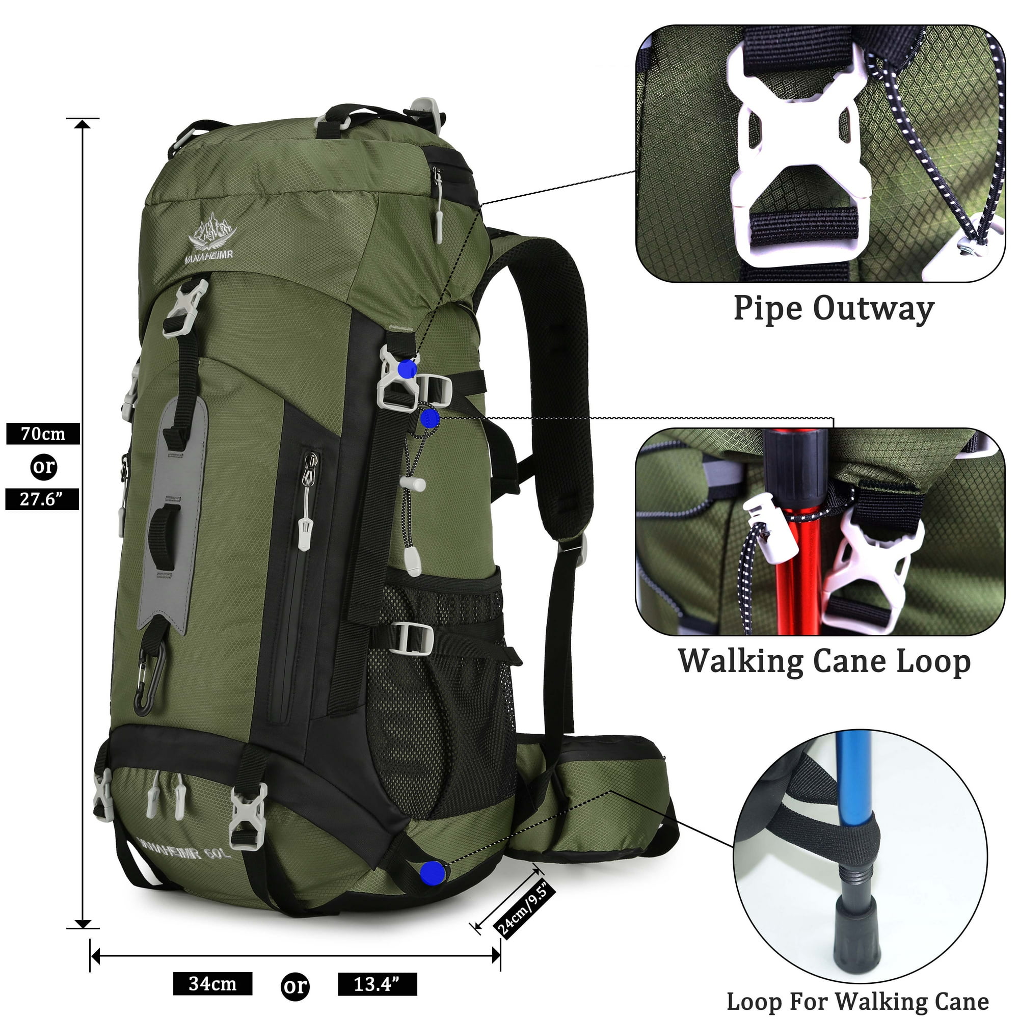 Xingzhi Sac à Dos de Camping Sac à Dos Multifonctionnel Sac de Sport Utile