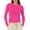 ZB Hot Pink, variant on LINGLANG Tshirts Shirts for Women Long Sleeve Shirt Basic Crop Underwear Layer Slim Boho Tops