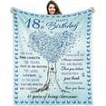 thumbnail image 1 of LHSHID Birthday Gifts for 18 Year Old Girls 18th Birthday Decorations for Girls Best 18th Gift Ideas Throw Blankets for Daughter Niece Sister Friends 30"x40", 1 of 7