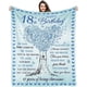 thumbnail image 1 of LHSHID Birthday Gifts for 18 Year Old Girls 18th Birthday Decorations for Girls Best 18th Gift Ideas Throw Blankets for Daughter Niece Sister Friends 60"x80", 1 of 7