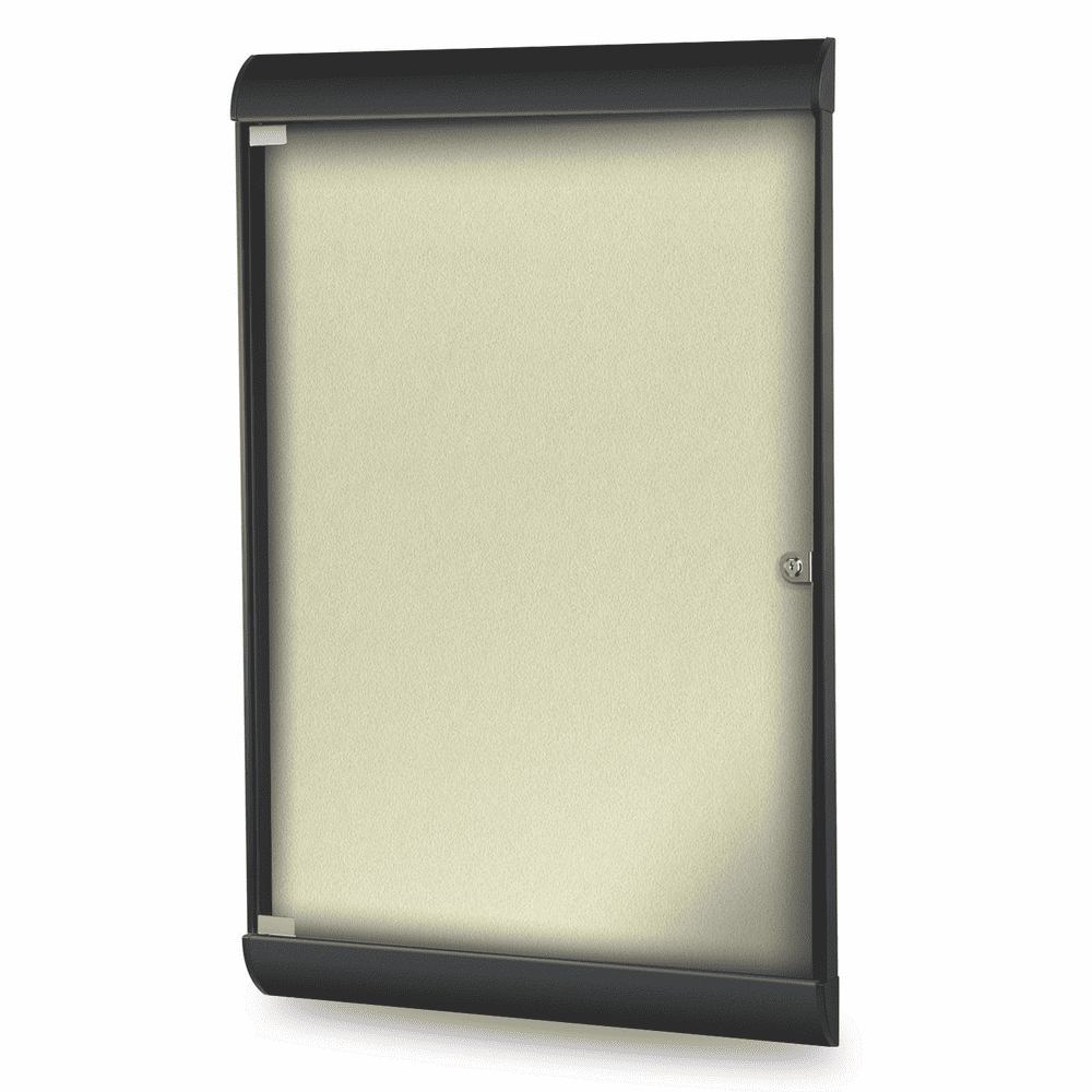 SILH20470 Ghent Silhouette 1 Door Enclosed Vinyl Bulletin Board with ...