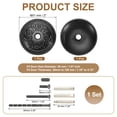 thumbnail image 2 of Uxcell Door Hole Cover Plate Zinc Alloy Vintage Round Deadbolt Knob Hole Repair Cover for Hole Filling Decoration Black, 2 of 7