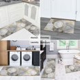 thumbnail image 5 of Grey and Gold Marble Pattern Anti Fatigue Kitchen Rugs Set Of 2, Non Slip Washable Decorative Floor Mats for Kitchen Sink Laundry, 17"x30" and 17"x47", 5 of 6