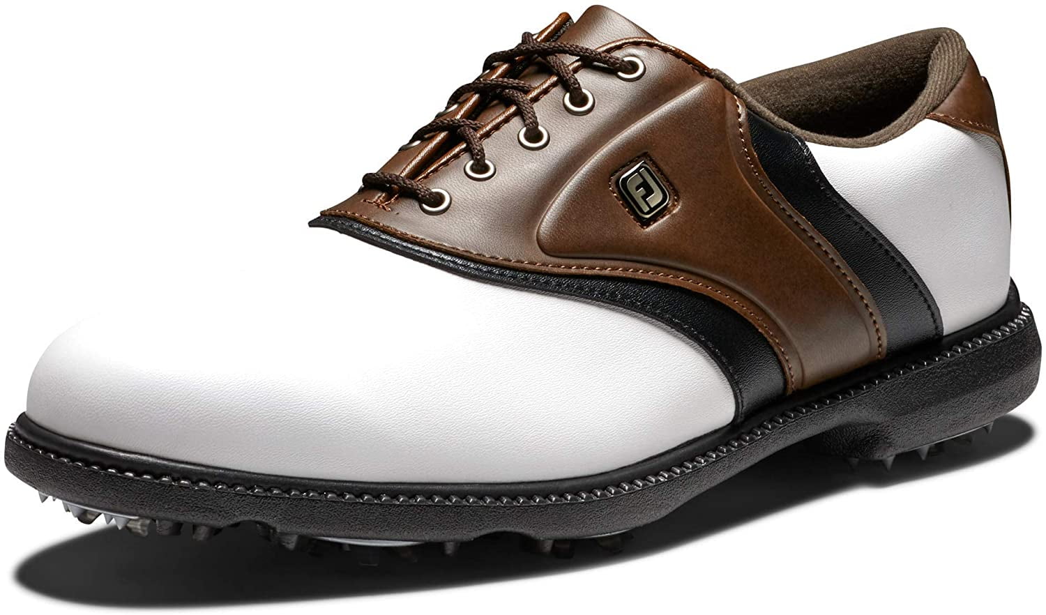 FootJoy FJ Originals Golf Shoes (White/Brown, 8) - Walmart.com