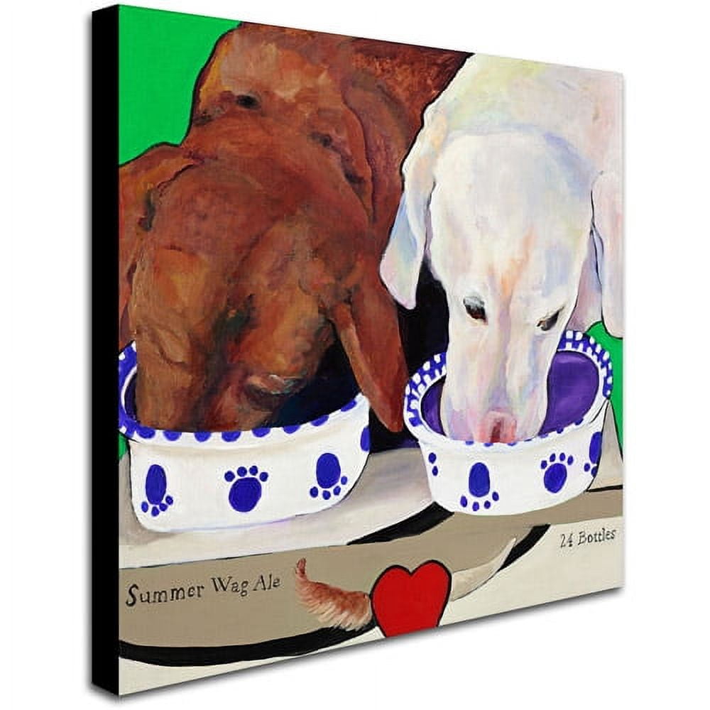 Trademark Fine Art "Summer Wag Ale" Canvas Art by Pat Saunders