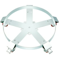VEVOR Heavy Duty 55 Gallon Drum Dolly with Swivel Casters Steel Frame Non Tip 1250 lb Capacity 5 Wheel