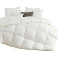 thumbnail image 3 of Kasentex Warm Premium White Goose Down Comforter - Heavy/Winter - 100% Cotton Fabric, Hypoallergenic, Duvet Insert w/Green Piped Edge, White, King Size, 3 of 4