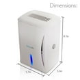 thumbnail image 3 of SereneLife PDUMID35.5 - Compact Electronic Dehumidifier, Mini Moisture Control, 3 of 4