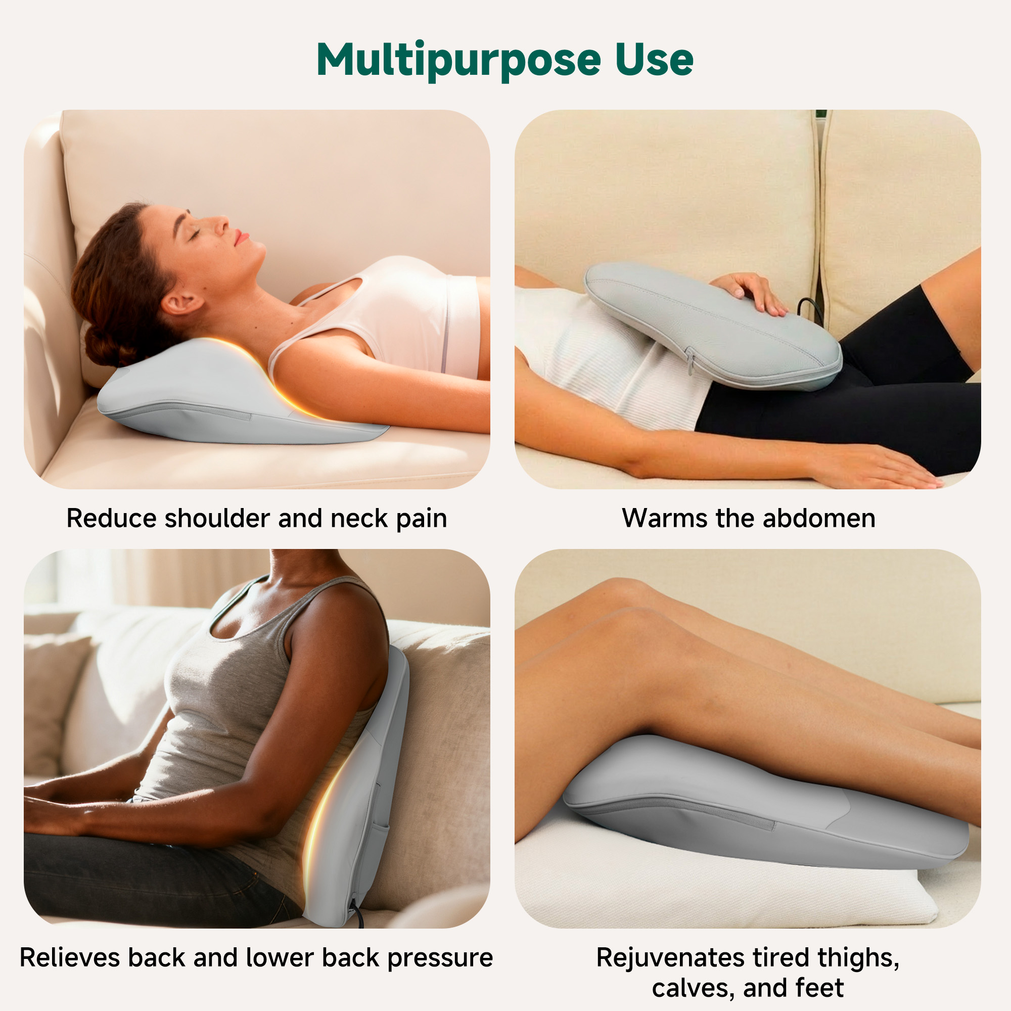 Snailax Neck and Back Massager with Heat photo 8