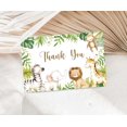 thumbnail image 4 of Jungle Safari Thank You Cards With Envelopes, 50 Jungle Animals Baby Shower Thank You Notes, 4 x 6 Thank You Cards Safari Baby Shower & Wild One Birthday Party, 4 of 5