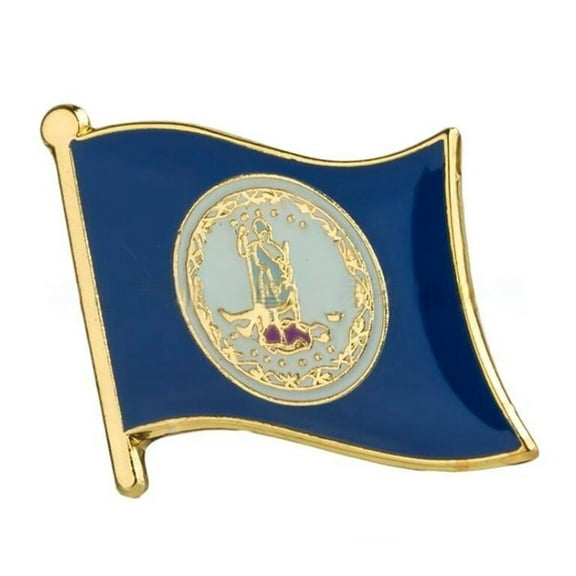 Ysmzzmsy 1 PCS（0.75x0.63 inch) Alaska Flag Pin Suit lapel flag pins Plated Metal Enamel Souvenir Hat Men Women Patriotic