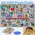 thumbnail image 1 of Kid 1000 Piece Christmas 2021 Paper Puzzle Adult Children Toys Family Gift, 1 of 9