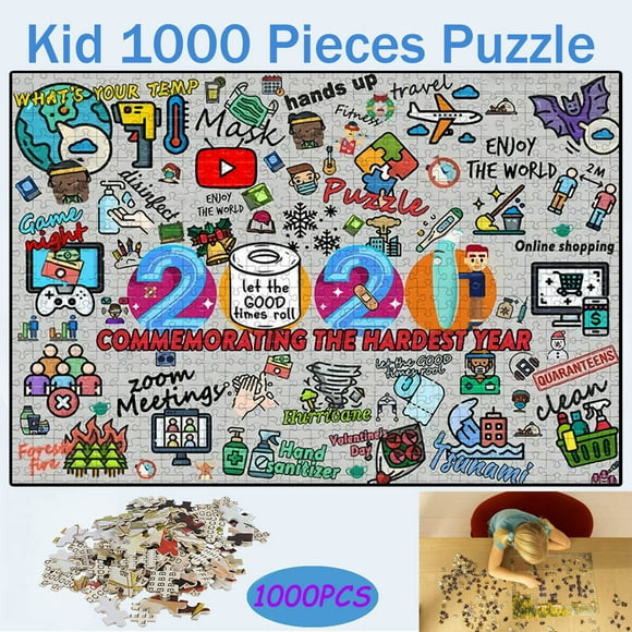 HUASHENG Children Family Paper Toys 2021 1000 Gift Kid Adult Piece Christmas Puzzle Puzzle Toy