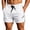 White, variant on Gym Shorts Men Summer Elastic Waist Slim Fit Moisture Wicking Lightweight Athletic Workout Shorts with Pockets