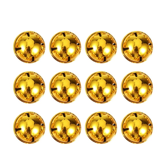 WRISTBIQUE Christmas Bells Pendant Golden 12Pcs 2In
