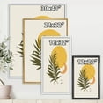 thumbnail image 4 of Designart 'Abstract Moon and Yellow Sun With Tropical Leaf I' Modern Framed Canvas Wall Art Print, 4 of 5