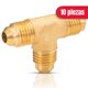 thumbnail image 2 of Tee unión flare 3/8” x 3/8” x 3/8” IUSA 10 pzas dorado, 2 of 2