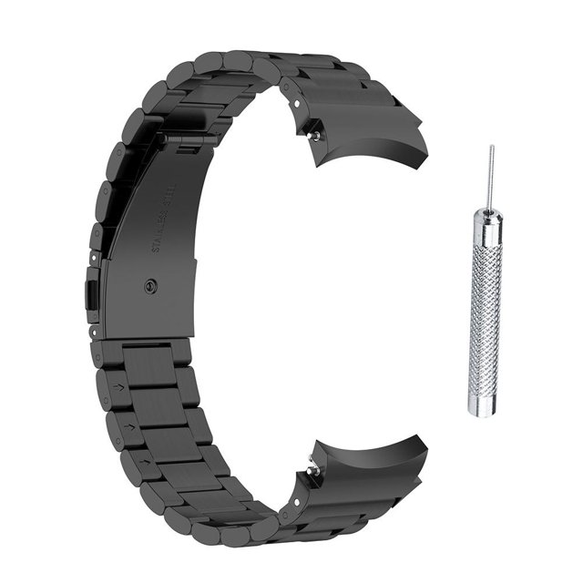 Correa de reloj de metal de 20 mm para Samsung Galaxy Watch5/5 Pro/4/4Classic (negro)