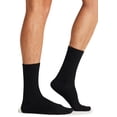 thumbnail image 3 of Cherokee EZComfort Men & Women 1 Pair Diabetic Crew Socks, S, Black, 3 of 4