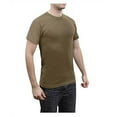 thumbnail image 3 of Rothco Solid Color T-Shirt with Cotton / Polyester Blend,Brown, 3 of 4