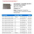 thumbnail image 2 of A/C Condenser - Compatible with 2014 - 2018 Ford Transit Connect 2015 2016 2017, 2 of 2