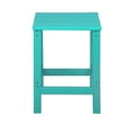 thumbnail image 5 of FADINGFREE 3-Piece Outdoor Table Set with Adirondack Style, 1 Outdoor Coffee Table and 2 Patio Side Table, Square, Turquoise, 5 of 10
