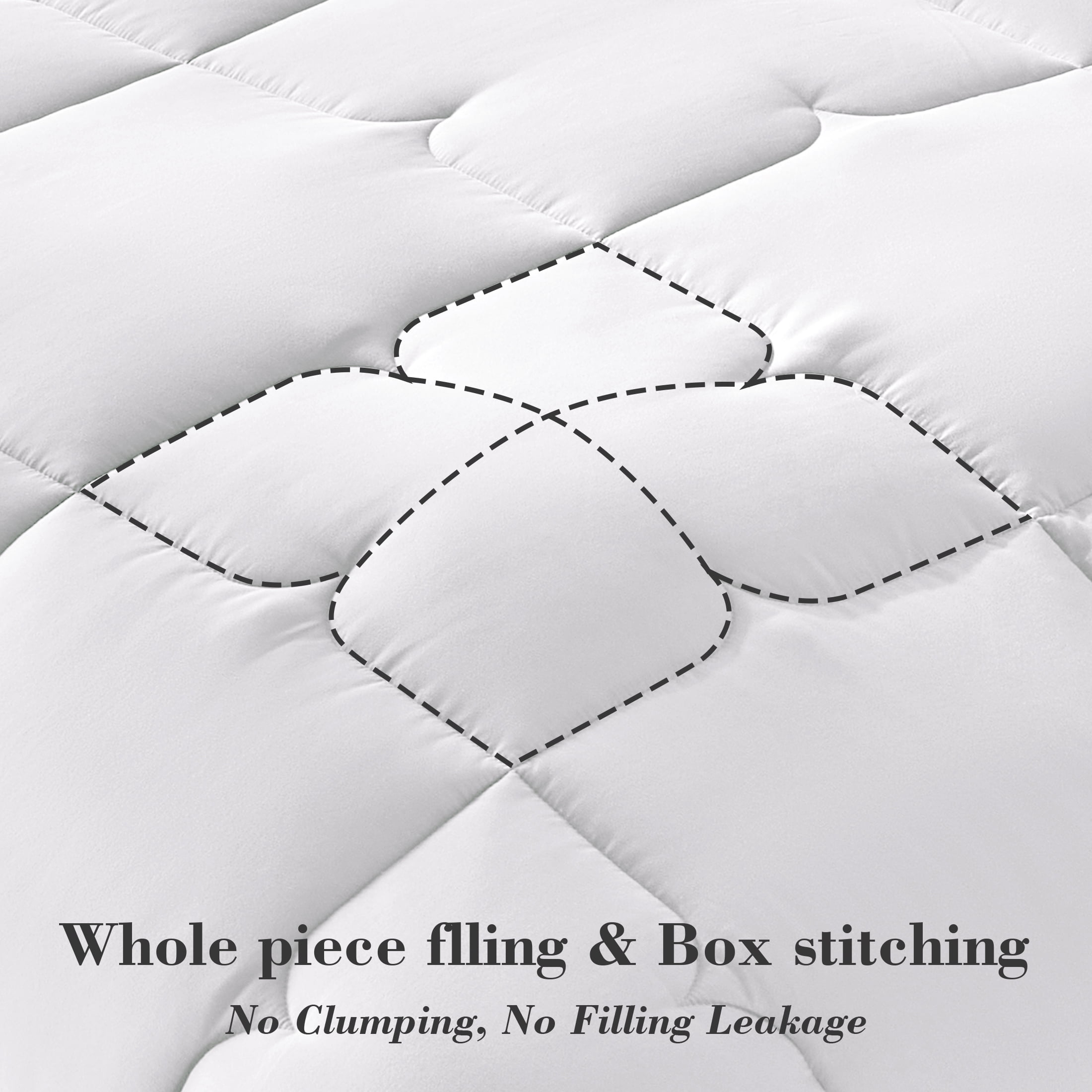 CIVETET 2-Piece Twin/Twin XL Comforter Set - All-Season Down Alternative Bedding Bundle with Pillow Sham, Premium Soft Bedding Set Machine Washable
