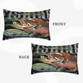 thumbnail image 2 of Balery bass water fishing Pattern Bedding Queen Pillow Cases - Envelope Closure - Soft Brushed Microfiber Fabric - Shrinkage and Fade Resistant Pillow Cases-16"x24", 2 of 6