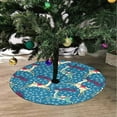 thumbnail image 2 of FMSHPON Christmas PatternReindeer Xmas Christmas Tree Skirt Stand Mat for Holiday Party Decoration Indoor Outdoor 48 inches, 2 of 3