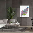 thumbnail image 6 of Epic Graffiti 'Single Feather' by Hello Angel, Giclee Canvas Wall Art, 40"x54", 6 of 8