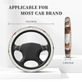 thumbnail image 3 of Balery Yak Fundas elásticas antideslizantes para volante, funda protectora universal para hombre y mujer, 15 pulgadas, accesorios para coche., 3 of 6