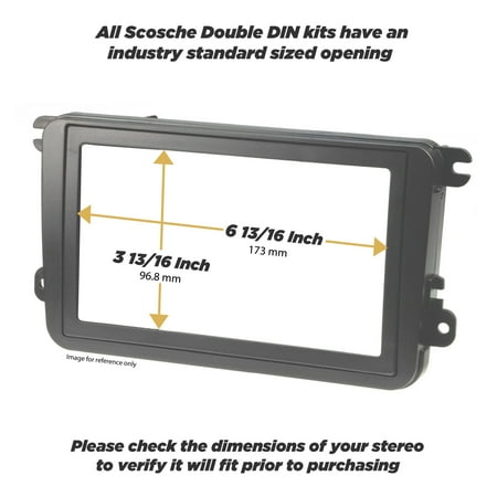 Scosche FD1428B Double DIN Dash Kit Compatible with Select 2001-06 Ford, Lincoln & Mercury Vehicles
