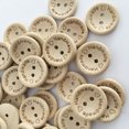 thumbnail image 4 of yeuweold 100pcs Wooden Handmade Buttons, Assorted Wooden Sewing Buttons, 20mm, 4 of 4