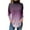 Purple, variant on Printed Turtleneck Long Sleeve Top for Women Loose Fit Cozy Lightweight Tee Winter Comfort Wear and Fall Fashion XXL Size Grey