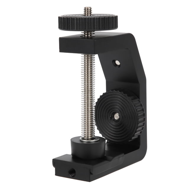 Abrazadera C De Mesa, Soporte Para Cámara De Escritorio, Portátil Negro Antioxidante Para Teléfonos Móviles Para Cámaras Deportivas Para Cámaras Sin Espejo ANGGREK Abrazadera en C grande