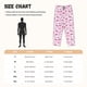 thumbnail image 3 of Balery Pink bows Pantalones de pijama para mujer, pijamas ultraligeros, pantalones de estar por casa-Small, 3 of 6