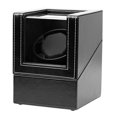 thumbnail image 3 of Single Watch Winder for Automatic Watches with Durable PU Leather, Watch Winder with Mabuchi Motor, Flexible Pillow, 3 Mode Settings, Include USB+DC Cable Charge Fit Lady and Man Watches, 3 of 7