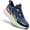 Navy Lime Green, variant on Men's Orthopedic Road Running Shoes: Comfortable Arch Supports Orthotic Sports Fashion Sneakers, Casual Outdoor Hiking Tennis Athletic Walking Shoes