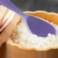 thumbnail image 4 of 8.7" Silicone Soup Ladle Spoon Wood Hand Restaurant Kitchen Scoop Utensil Cooking Supplies Purple, 4 of 7