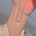 thumbnail image 4 of Kripyery Women Necklace High-end Exquisite Shiny Cubic Zirconia Water Drop Shape Lady Pendant Female Jewelry, 4 of 7