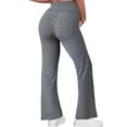 thumbnail image 4 of Edvintorg Maternity Pants Fashion Solid Color High Waist Belly Support Slim Flared Pants Casual Maternity Yoga Pants Cotton for Pregnant Women, 4 of 4