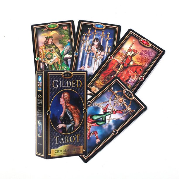 Baraja de cartas y guía de Tarot, juguete de juego de Tarot, adivinación, oráculos, guía del destino, tablero en inglés para regalo familiar Fivean unisex