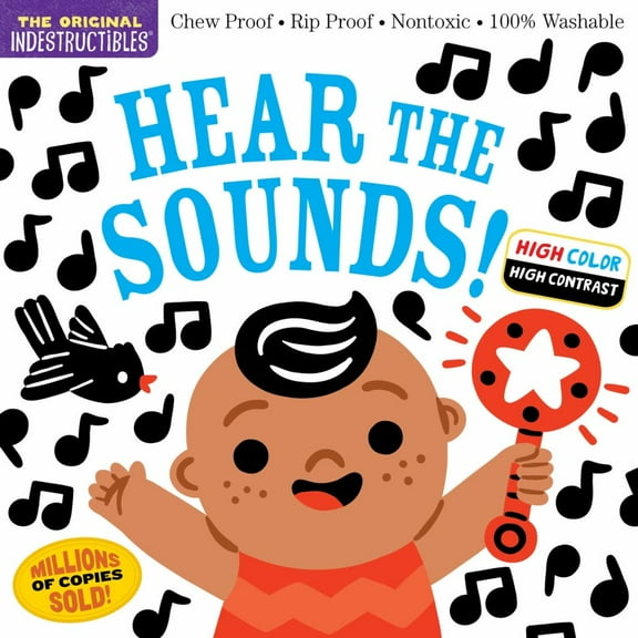 Amy Pixton: Indestructibles: Hear the Sounds (High Color High Contrast): Chew Proof · Rip Proof · Nontoxic · 100% Washable (Book for Babies, Newborn Books, Safe to Chew) (Paperback)