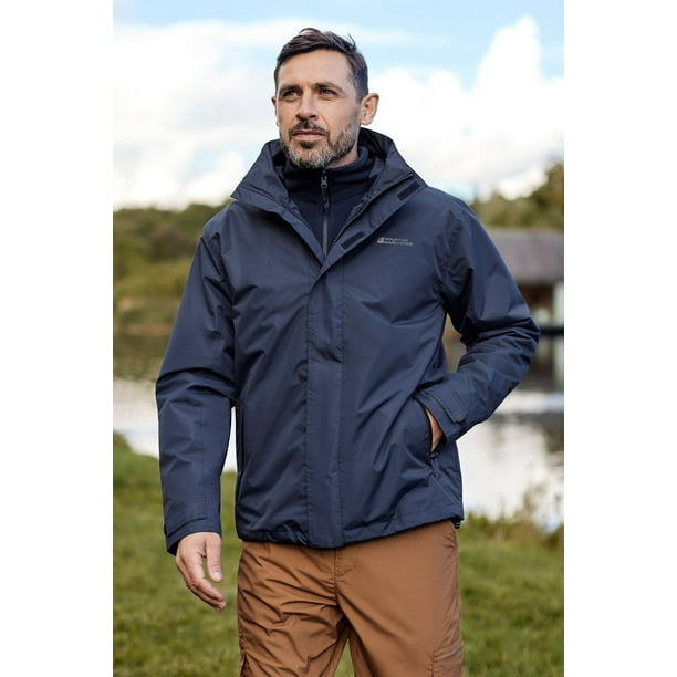 Mountain Warehouse Fell Mens 3 in 1 Jacket Navy Size XXS