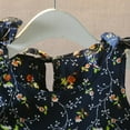 thumbnail image 4 of GYRATEDREAM Toddler Baby Girls Summer Floral Dresses Shoulder Straps Bowknot Casual Dress 1-4 Years, 4 of 10