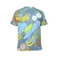 thumbnail image 5 of OUSIMEN Men's short-sleeved printed T-shirt, 5 of 7