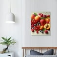 thumbnail image 4 of COMIO Colorful Various Fruit Canvas Wall Art Strawberries Blueberries Cherries Mango Painting Food Picture for Kitchen Dining Room Decor Stretched and Framed Ready to Hang, 4 of 5