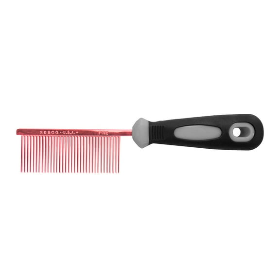 Resco Professional Anti-Static Comb for Pets, Fine, Candy Red